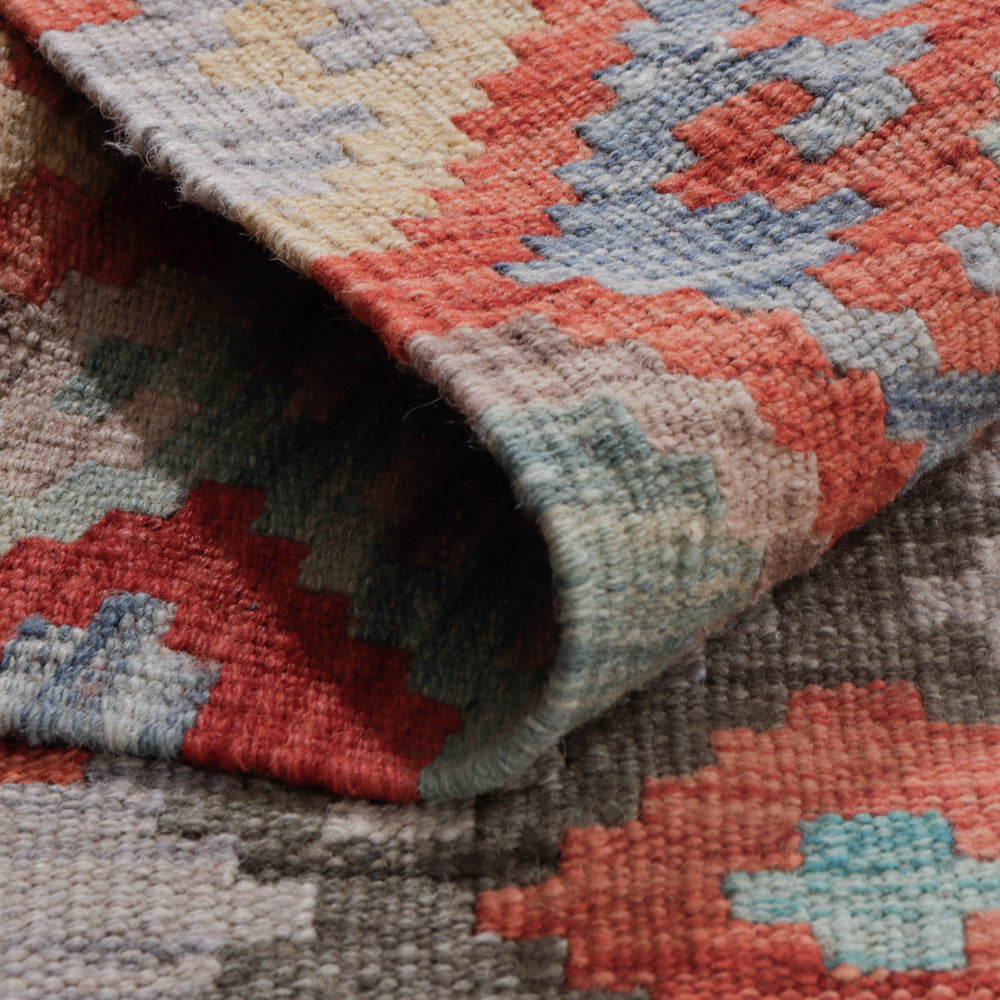 Kelim tapijt - Splash - 128 x 81 cm - veelkleurig