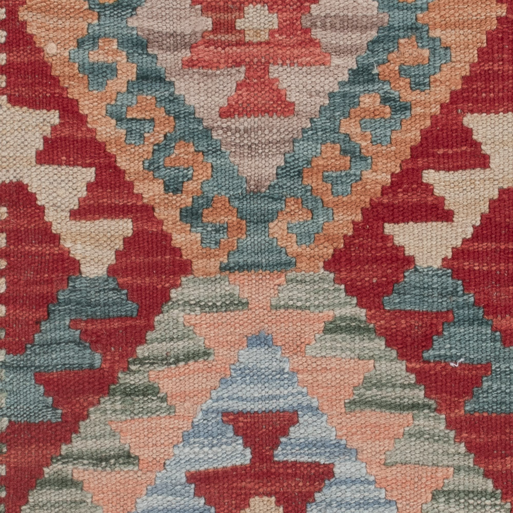 Kelim tapijt - Splash - 129 x 79 cm - veelkleurig