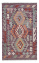 Kelim tapijt - Splash - 125 x 77 cm - veelkleurig