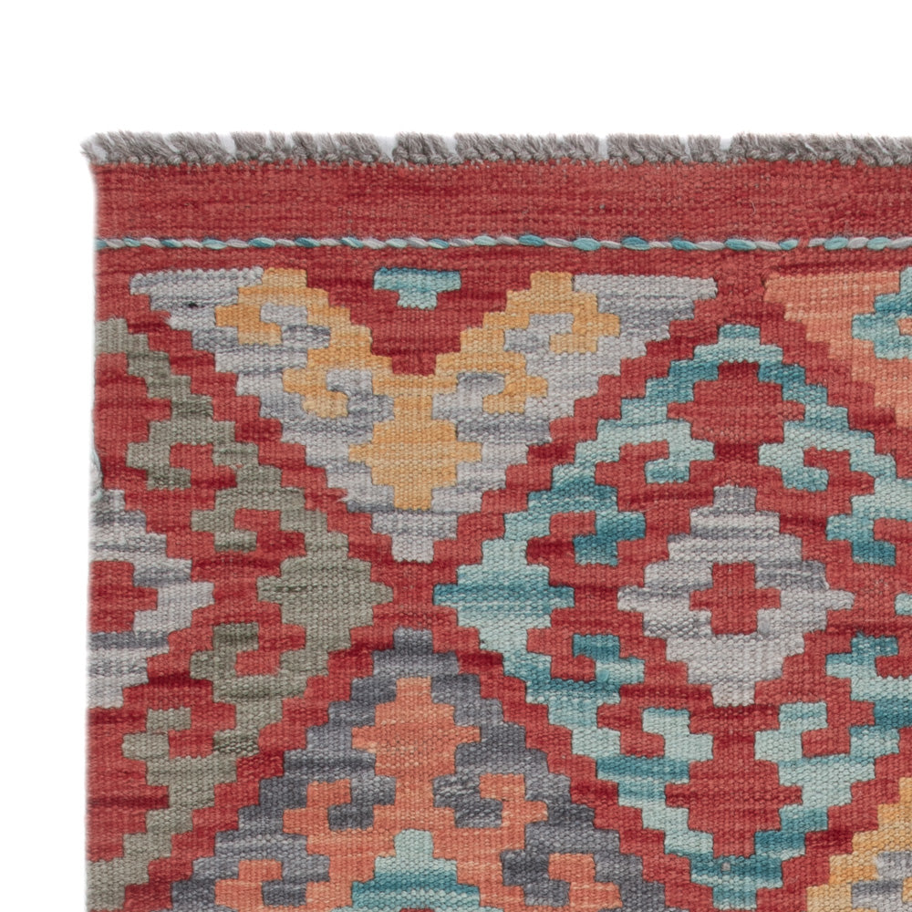 Kelim tapijt - Splash - 130 x 79 cm - veelkleurig