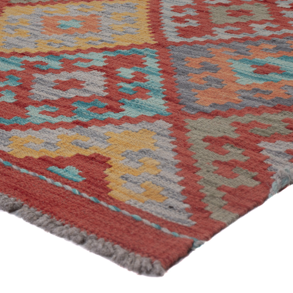 Kelim tapijt - Splash - 130 x 79 cm - veelkleurig