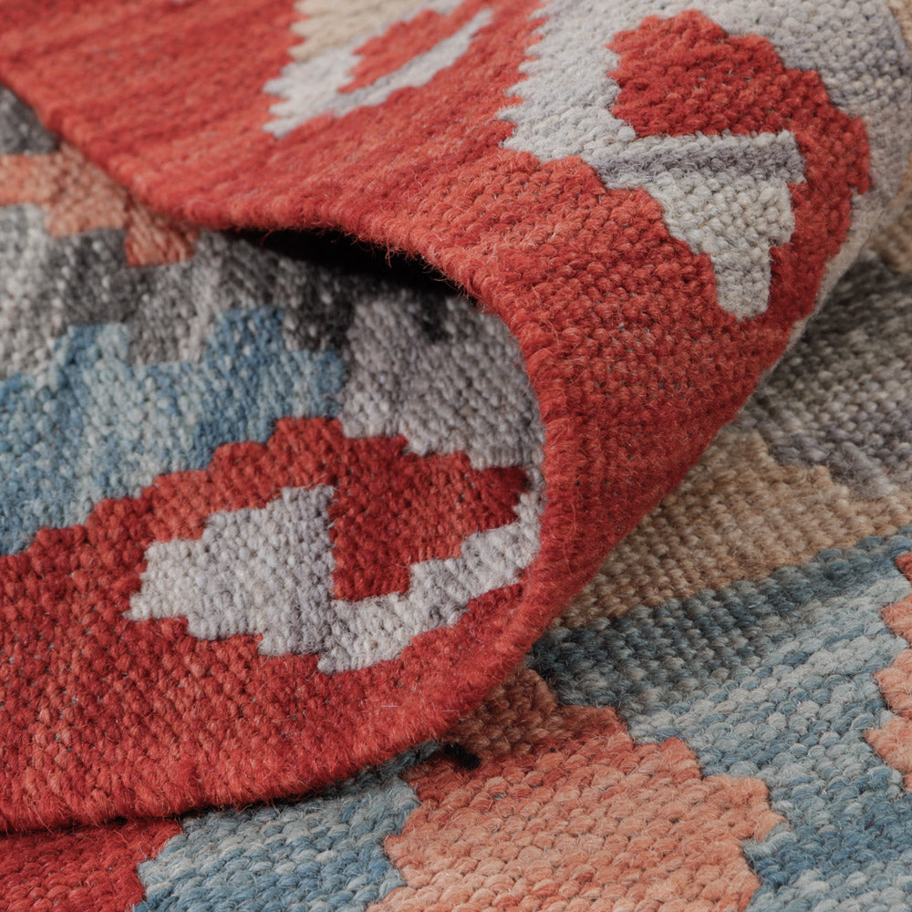 Kelim tapijt - Splash - 124 x 81 cm - veelkleurig