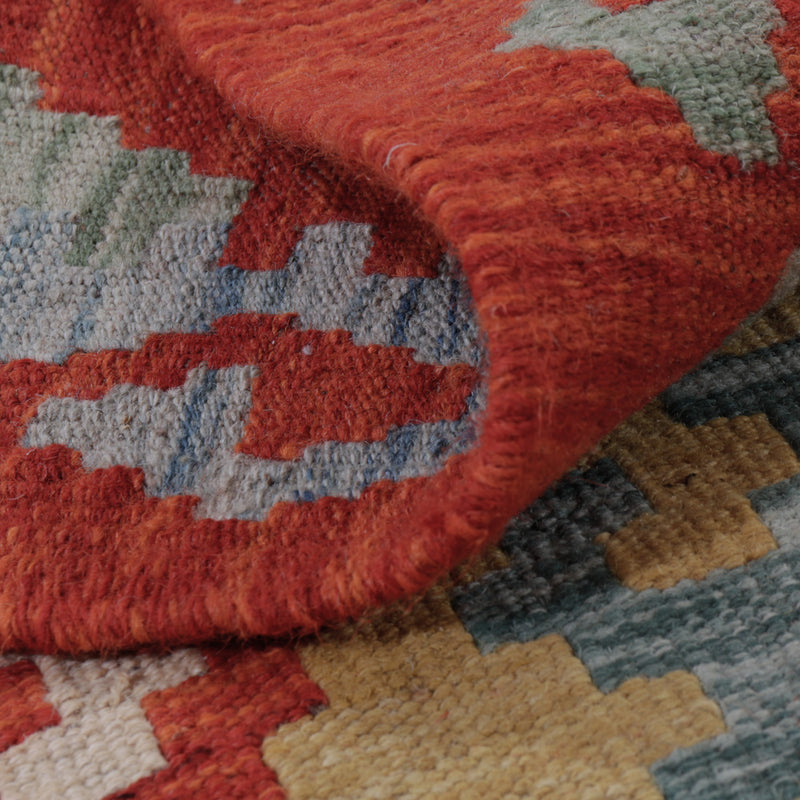 Kelim tapijt - Splash - 140 x 80 cm - veelkleurig