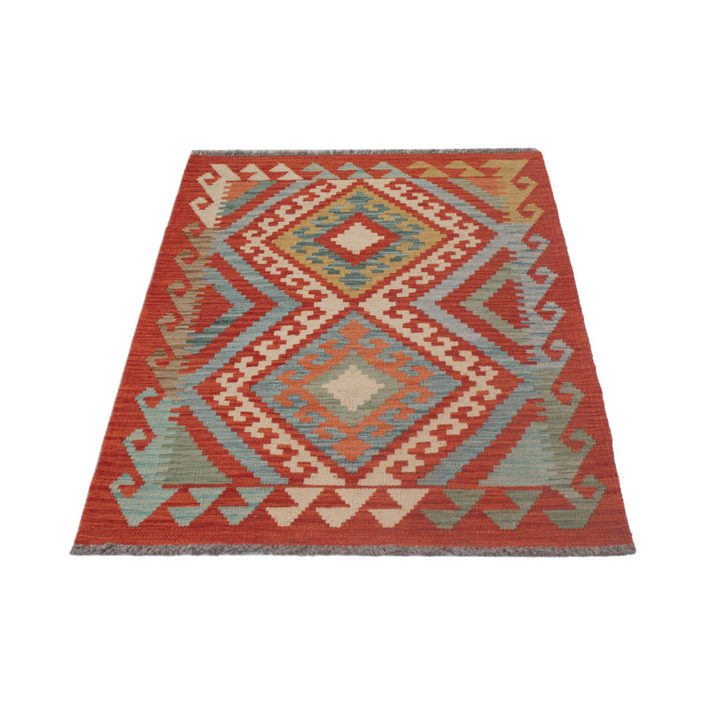 Kelim tapijt - Splash - 140 x 80 cm - veelkleurig