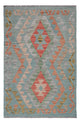 Kelim tapijt - Splash - 123 x 81 cm - veelkleurig