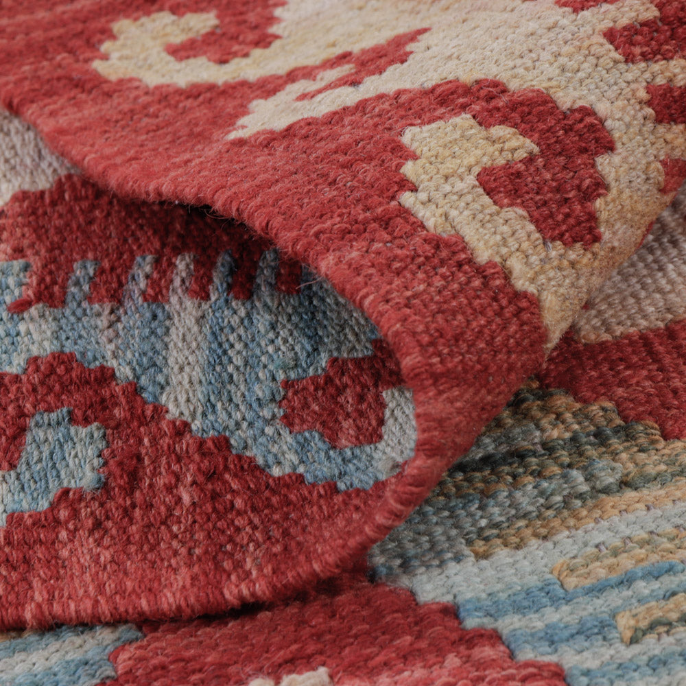 Kelim tapijt - Splash - 131 x 77 cm - veelkleurig