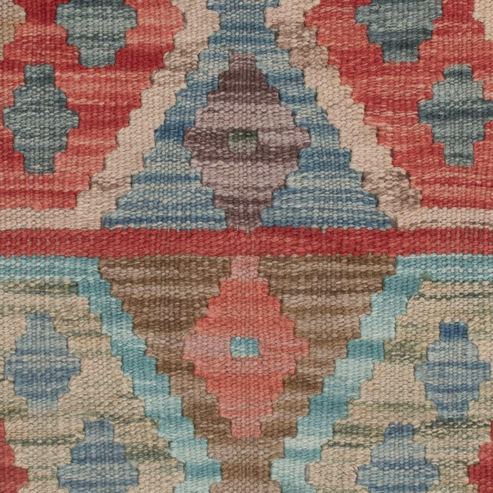 Kelim tapijt - Splash - 124 x 72 cm - veelkleurig