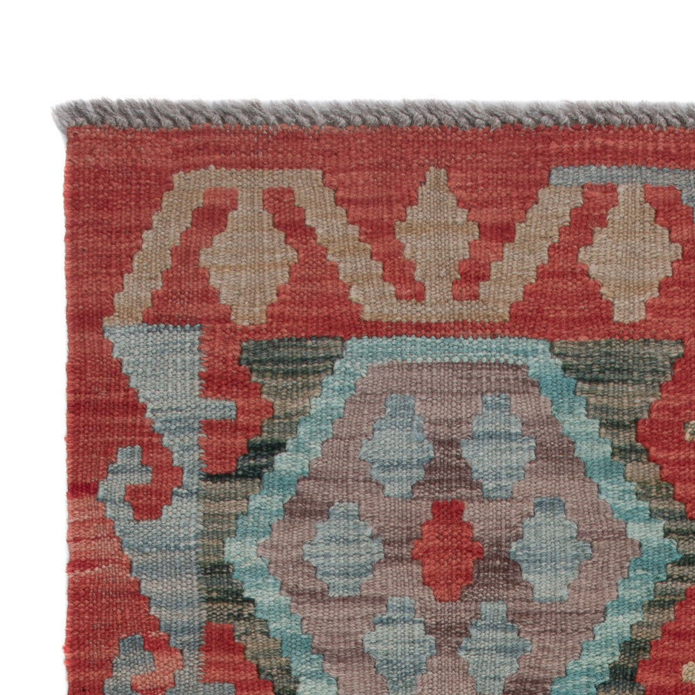 Kelim tapijt - Splash - 124 x 72 cm - veelkleurig