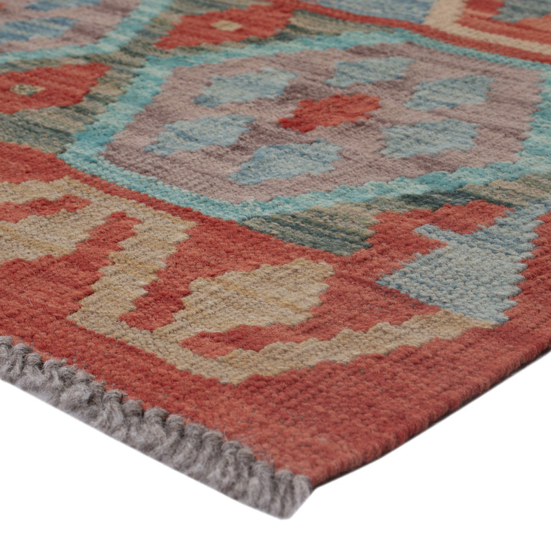 Kelim tapijt - Splash - 124 x 72 cm - veelkleurig