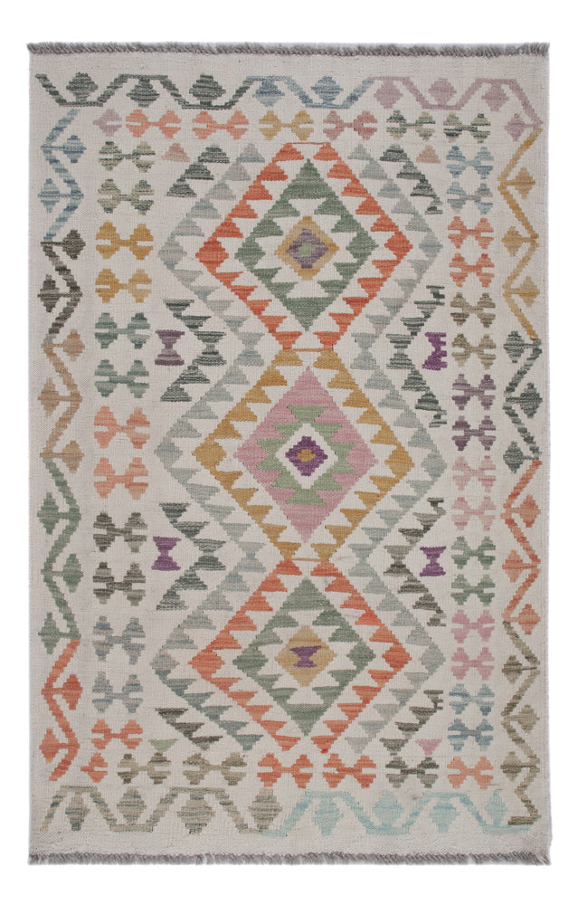 Kilim Maimene Tapijt 134x87cm - Wollen tapijt