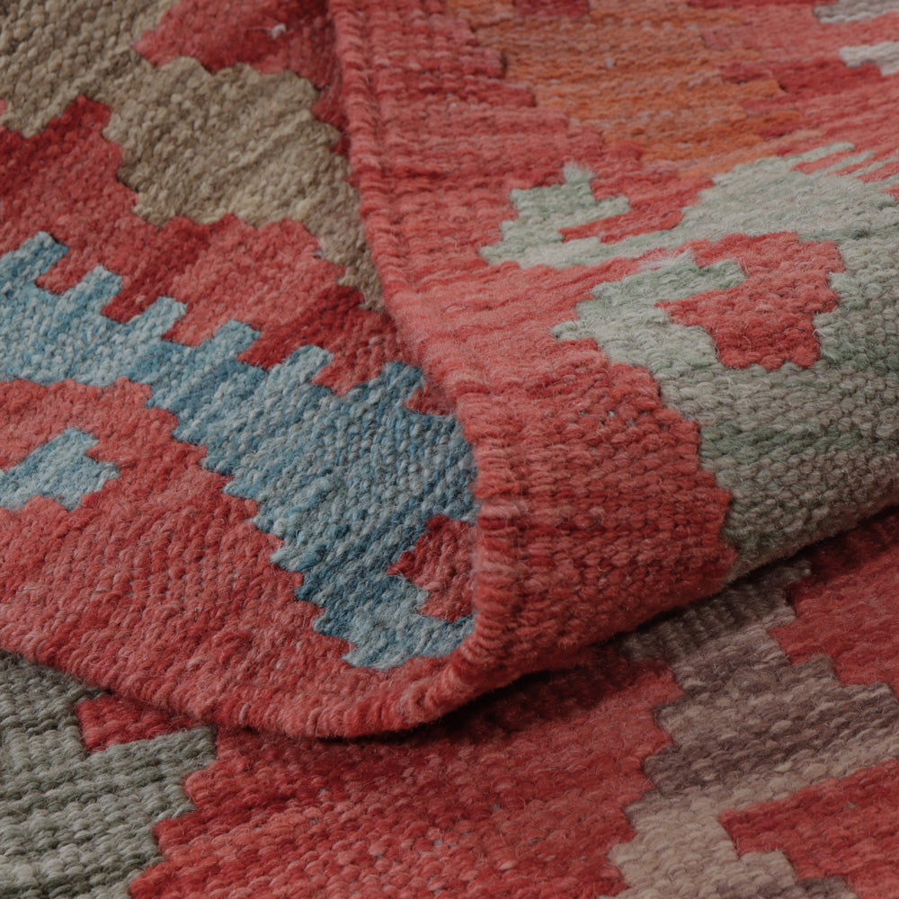 Kelim tapijt - Splash - 147 x 77 cm - veelkleurig