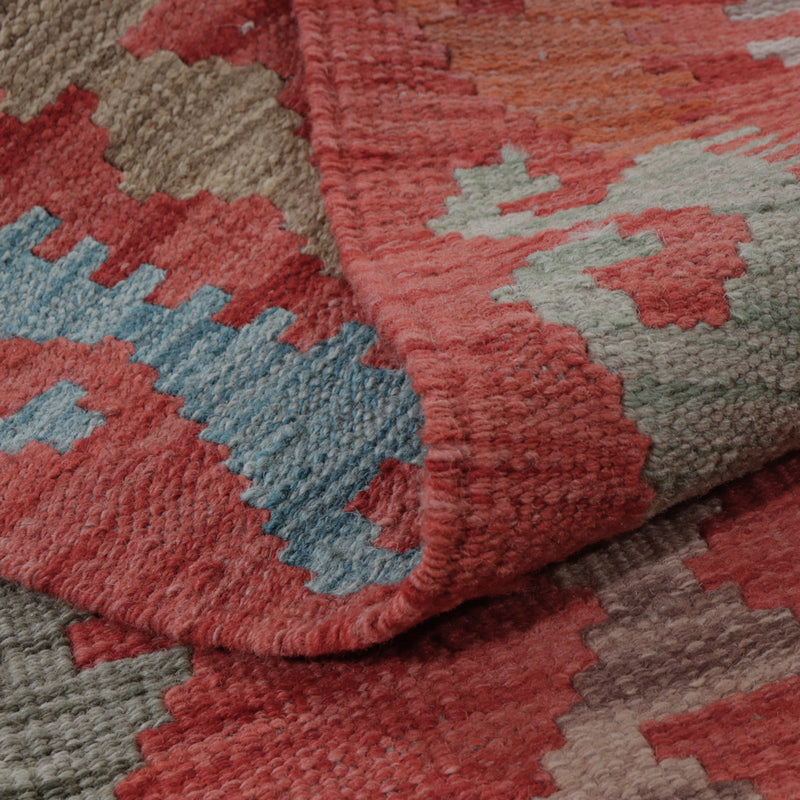 Kelim tapijt - Splash - 147 x 77 cm - veelkleurig