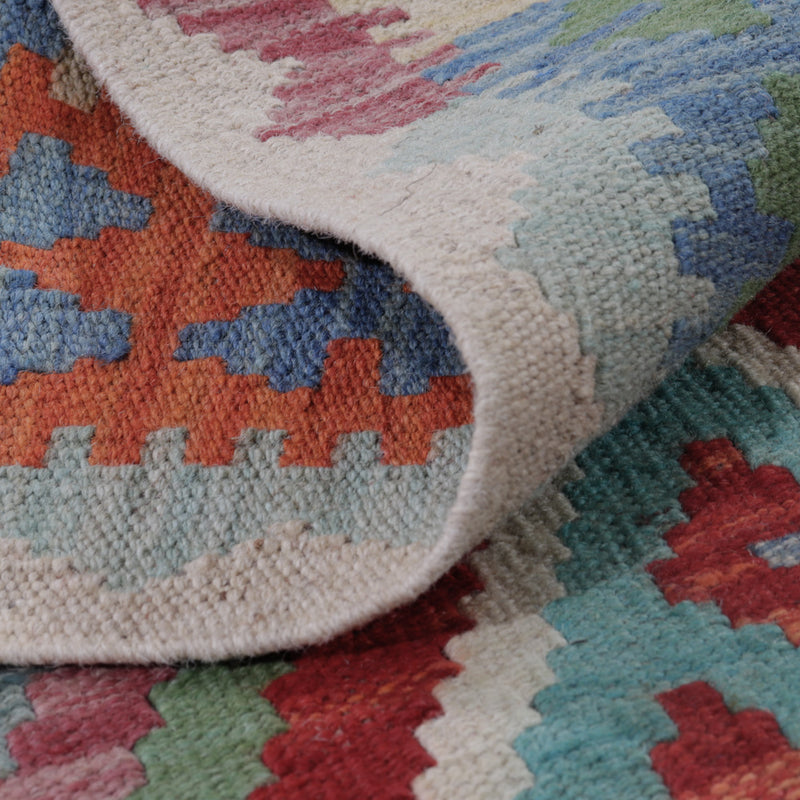 Kelim tapijt - Splash - 131 x 85 cm - veelkleurig