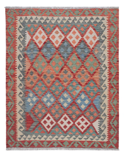 Kilim Maimana Tapijt 100x126cm - Wollen tapijt