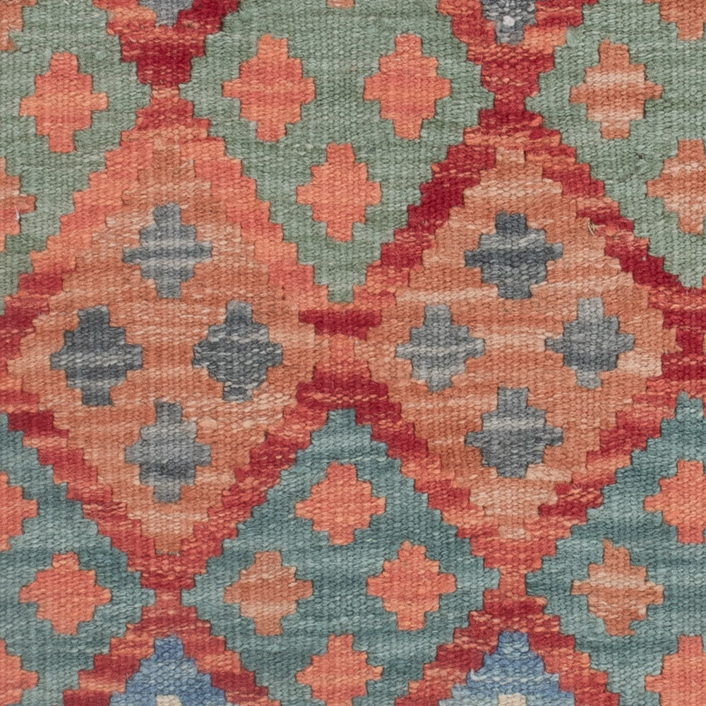 Kelim tapijt - Splash - 126 x 100 cm - veelkleurig