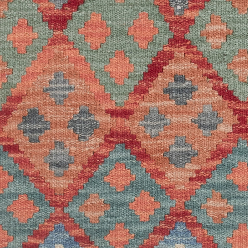 Kelim tapijt - Splash - 126 x 100 cm - veelkleurig