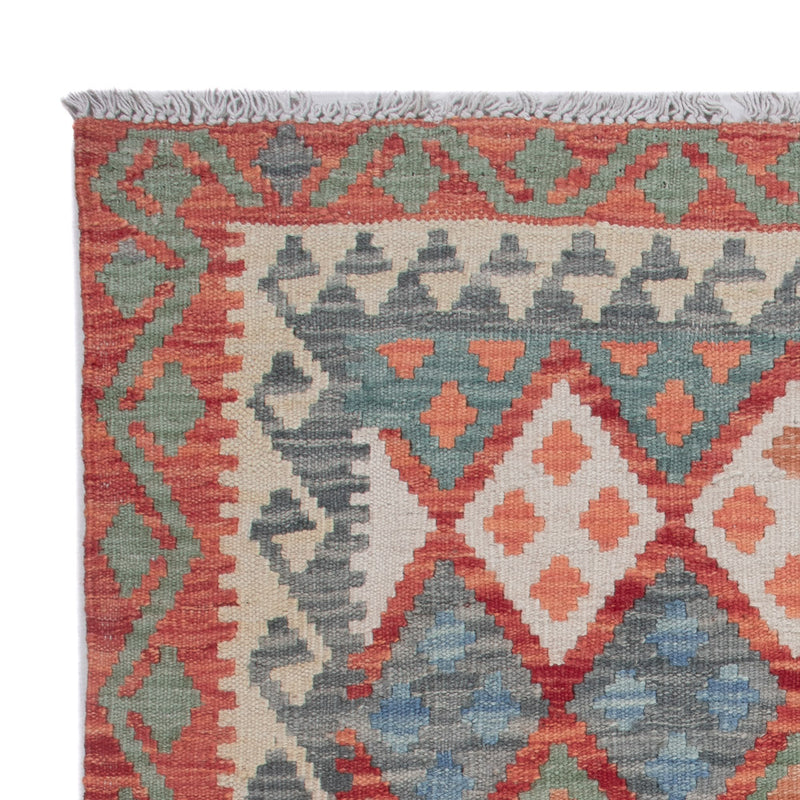 Kelim tapijt - Splash - 126 x 100 cm - veelkleurig