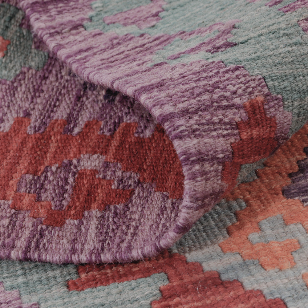 Kelim tapijt - Splash - 126 x 78 cm - veelkleurig