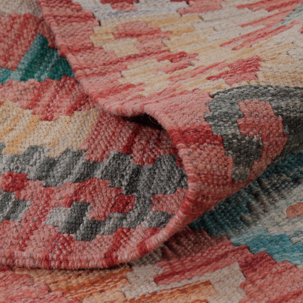 Kelim tapijt - Splash - 130 x 83 cm - veelkleurig