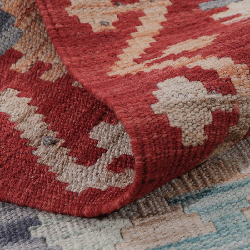 Kelim tapijt - Splash - 125 x 83 cm - veelkleurig