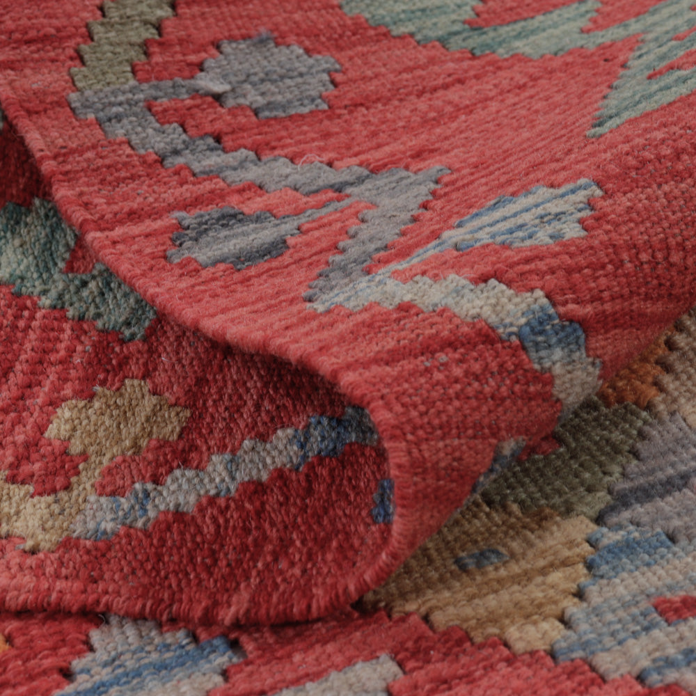 Kelim tapijt - Splash - 128 x 81 cm - veelkleurig