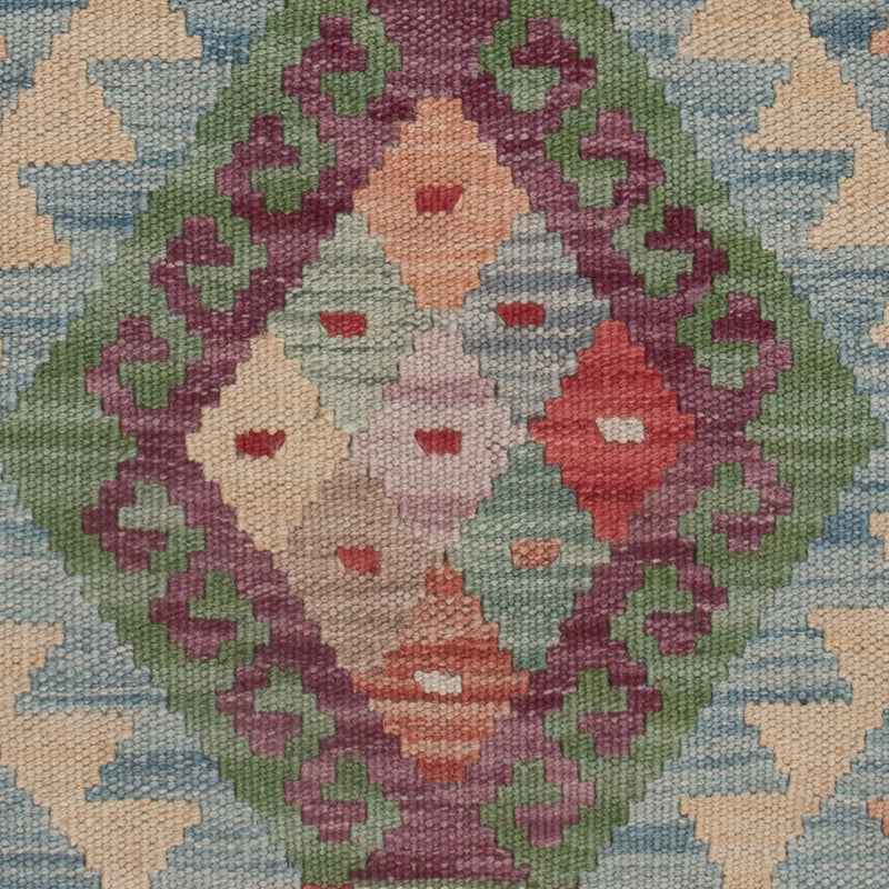 Kelim tapijt - Splash - 128 x 89 cm - veelkleurig