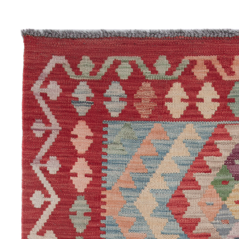 Kelim tapijt - Splash - 128 x 89 cm - veelkleurig