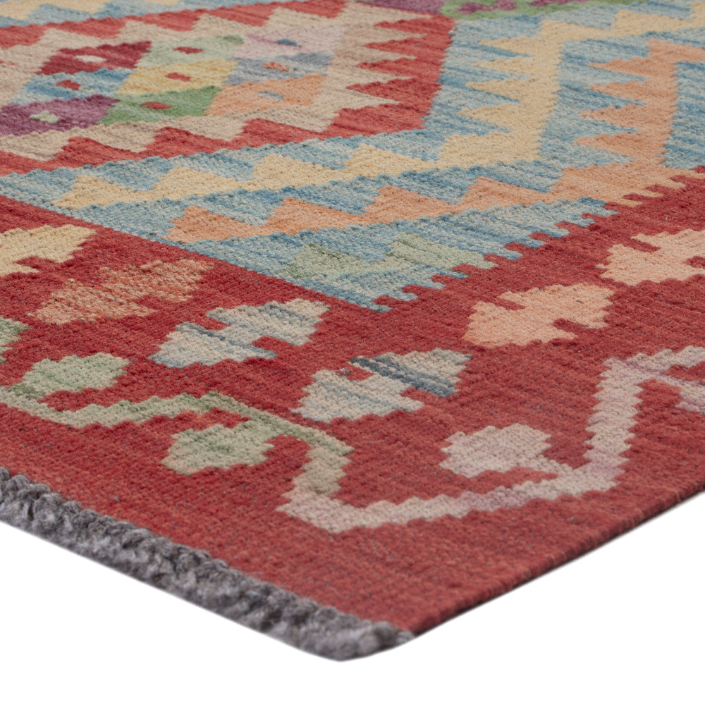 Kelim tapijt - Splash - 128 x 89 cm - veelkleurig