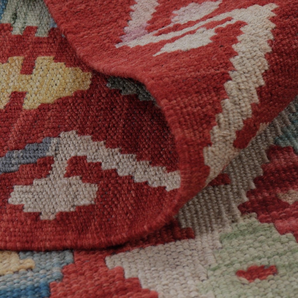 Kelim tapijt - Splash - 128 x 89 cm - veelkleurig