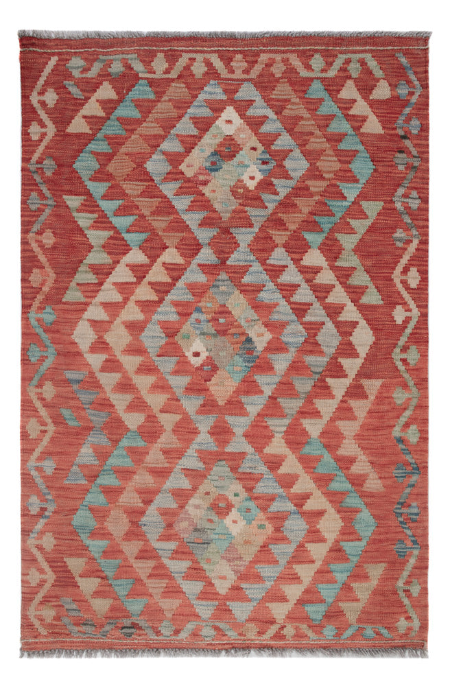 Kelim tapijt - Splash - 132 x 87 cm - veelkleurig