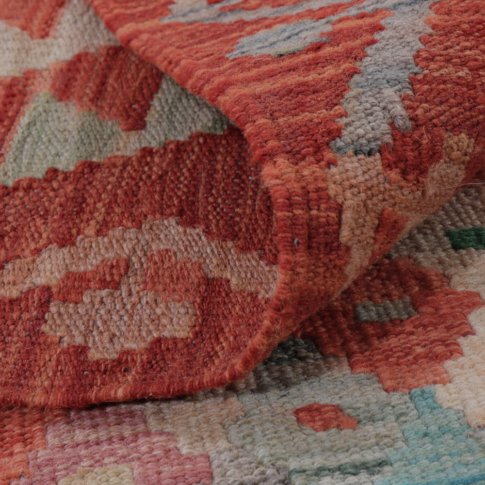 Kelim tapijt - Splash - 132 x 87 cm - veelkleurig