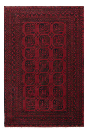 Afghan Teppich - Filpa - 293 x 197 cm - dunkelrot