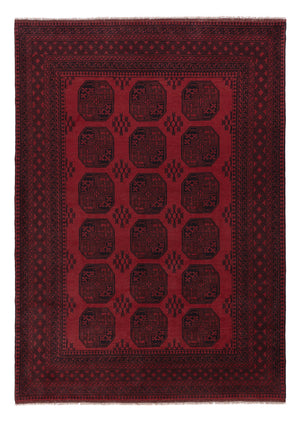 Afghan Teppich - Filpa - 290 x 206 cm - dunkelrot