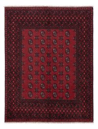 Afghan Teppich - Filpa - 199 x 149 cm - dunkelrot