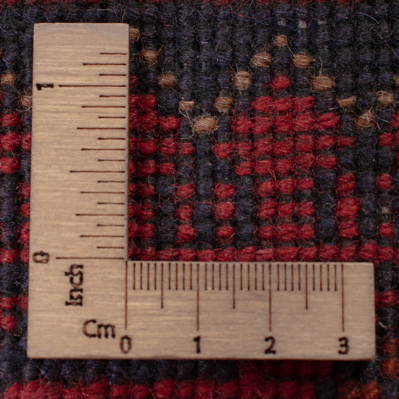 Läufer Afghan - Kunduz - 299 x 82 cm - dunkelrot