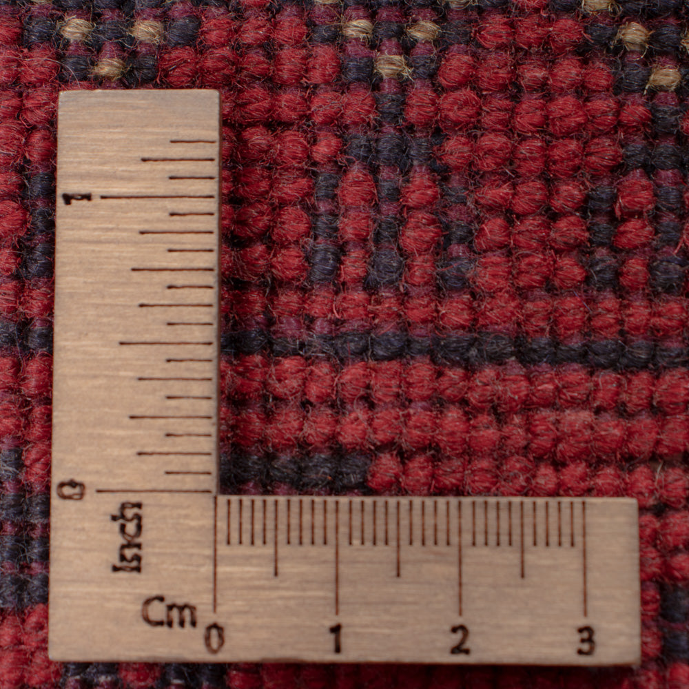 Läufer Afghan - Kunduz - 295 x 79 cm - dunkelrot