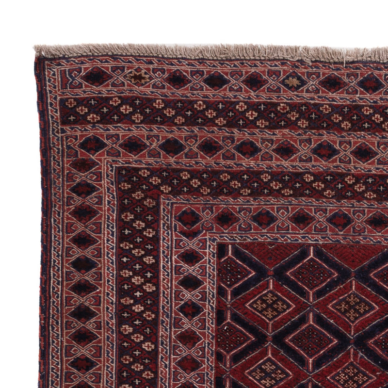 Kelim Teppich - Oriental quadratisch  - 187 x 161 cm - dunkelrot