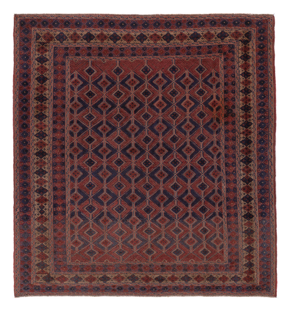 Läufer Kelim - Oriental - 180 x 173 cm - dunkelbeige