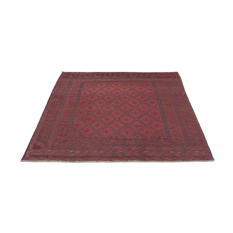 Kelim Teppich - Oriental - 185 x 153 cm - dunkelrot