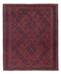 Kelim Teppich - Oriental - 194 x 159 cm - dunkelrot