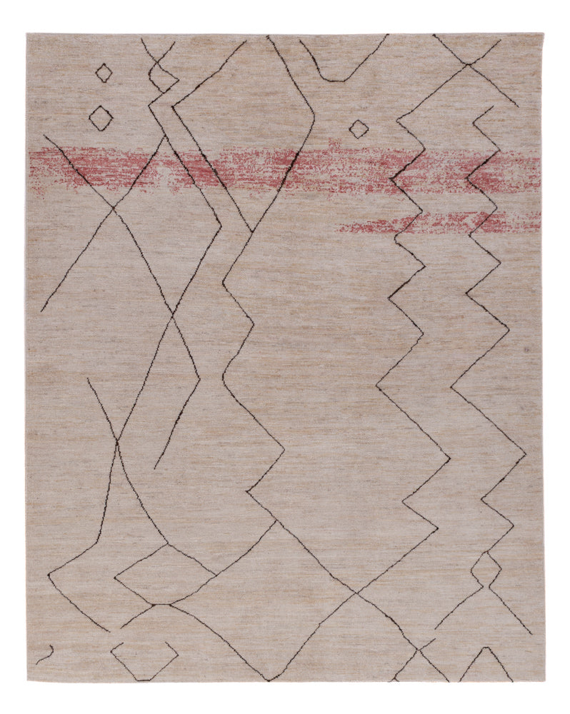 Berber tapijt - 211 x 165 cm - lichtgrijs