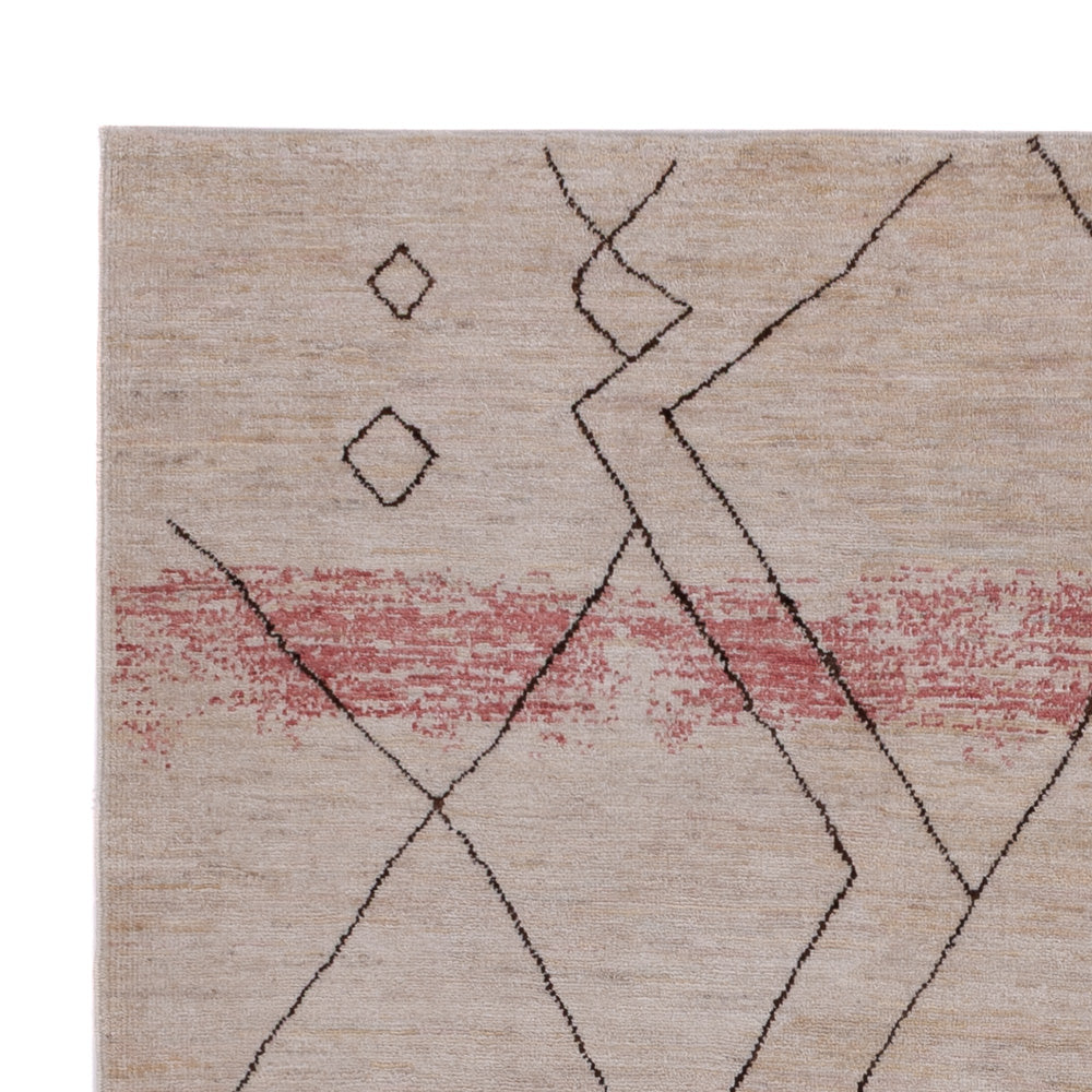 Berber tapijt - 211 x 165 cm - lichtgrijs