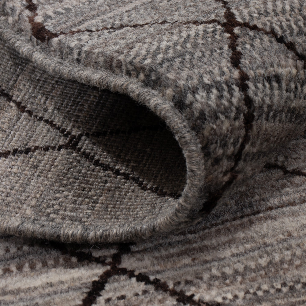 Berber Teppich - 212 x 150 cm - dunkelgrau