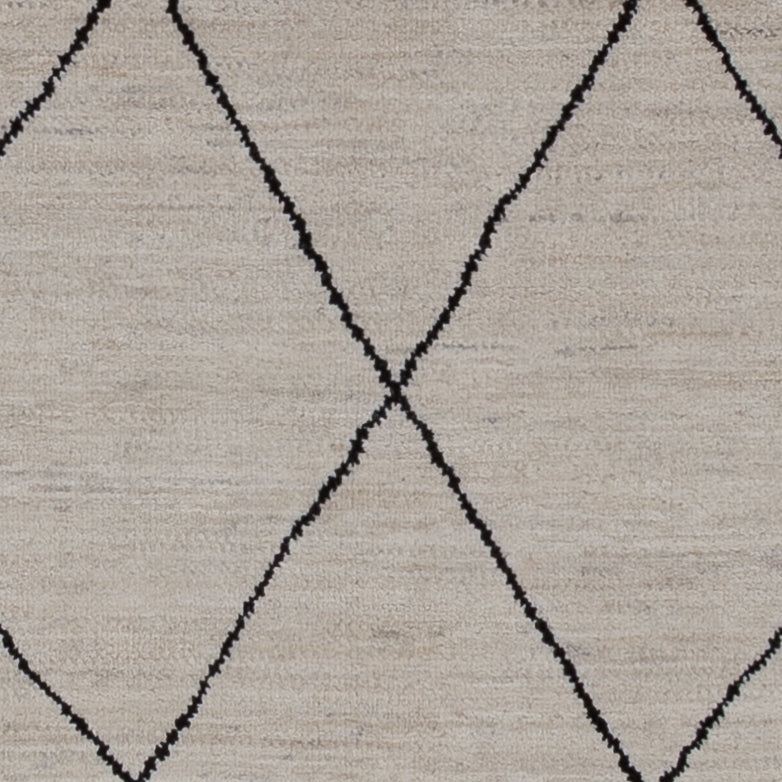 Berber tapijt - 204 x 150 cm - lichtgrijs