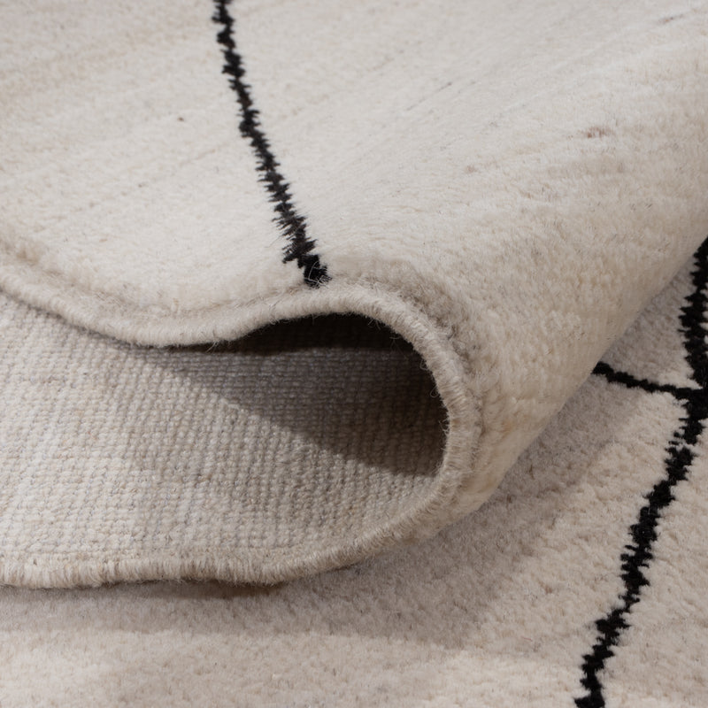 Berber tapijt - 204 x 150 cm - lichtgrijs