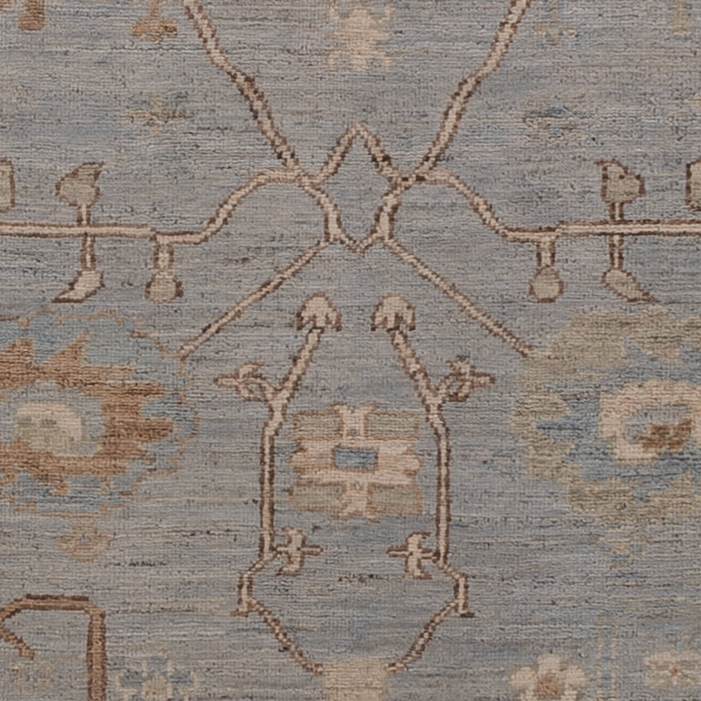 Ziegler Tapijt - Usak - 193 x 153 cm - lichtblauw