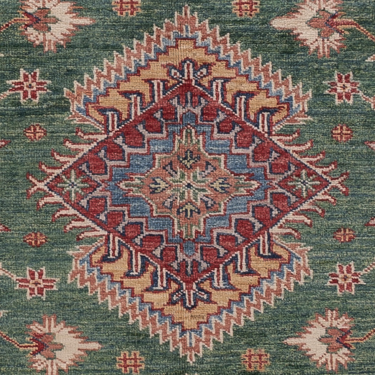 Ziegler Teppich - Kazak - 200 x 148 cm - grün