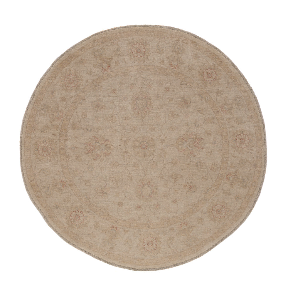 Ziegler Teppich rund  - 148 x 148 cm - hellbeige