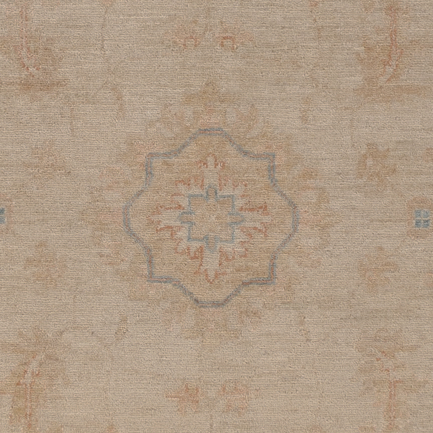 Ziegler Teppich rund  - 206 x 199 cm - hellbeige