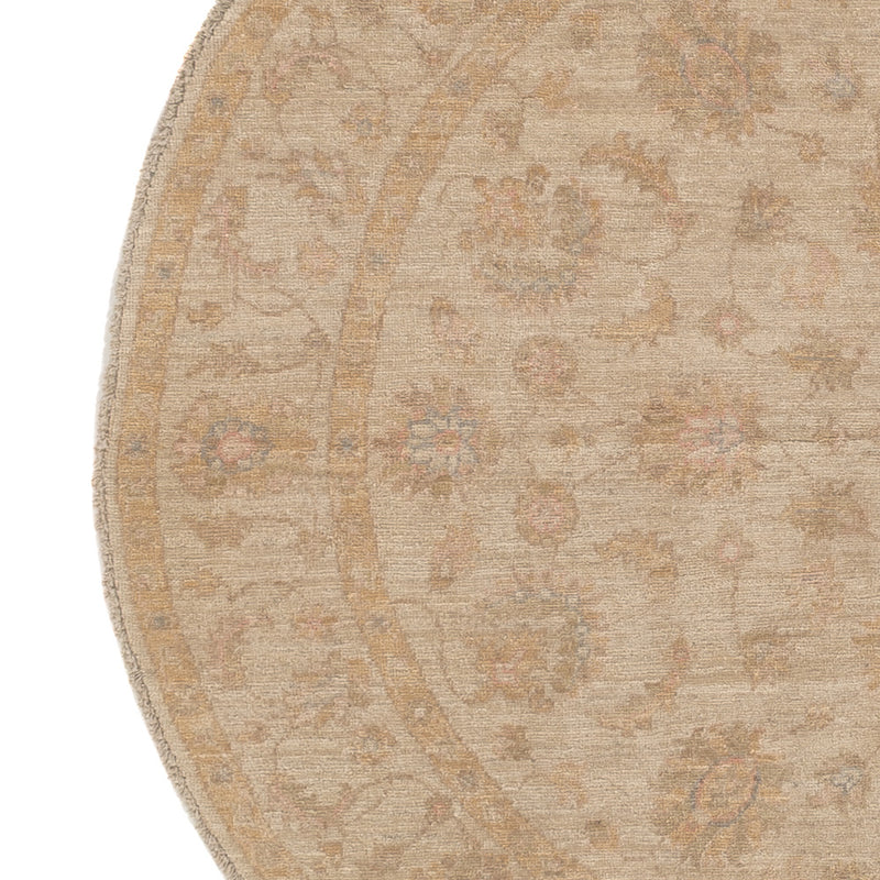 Ziegler Teppich rund  - 149 x 149 cm - hellbeige